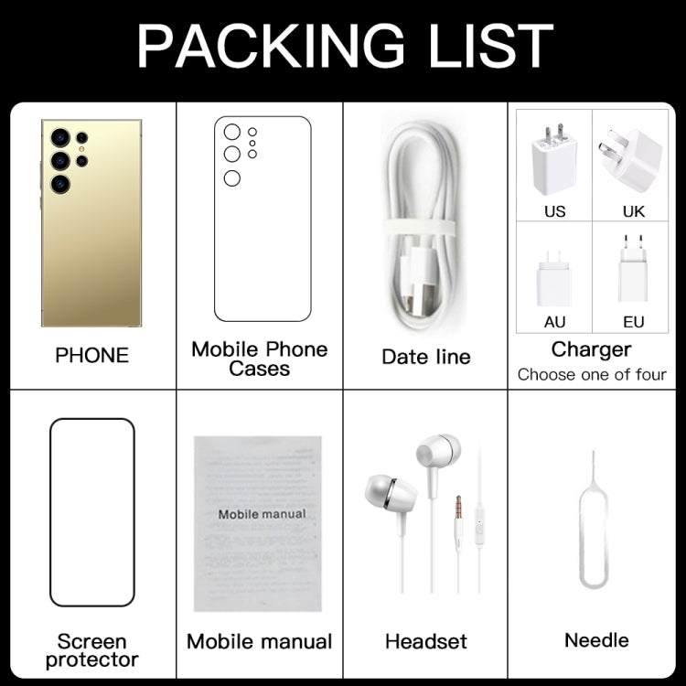 S24 Ultra / L26A, 3GB+64GB, 6.75 inch Screen, Android 8.1 MTK6753 Octa Core, Network: 4G, Dual SIM(Gold) - by PMC TechLife | Online Shopping South Africa | PMC TechLife | Buy Now Pay Later Mobicred