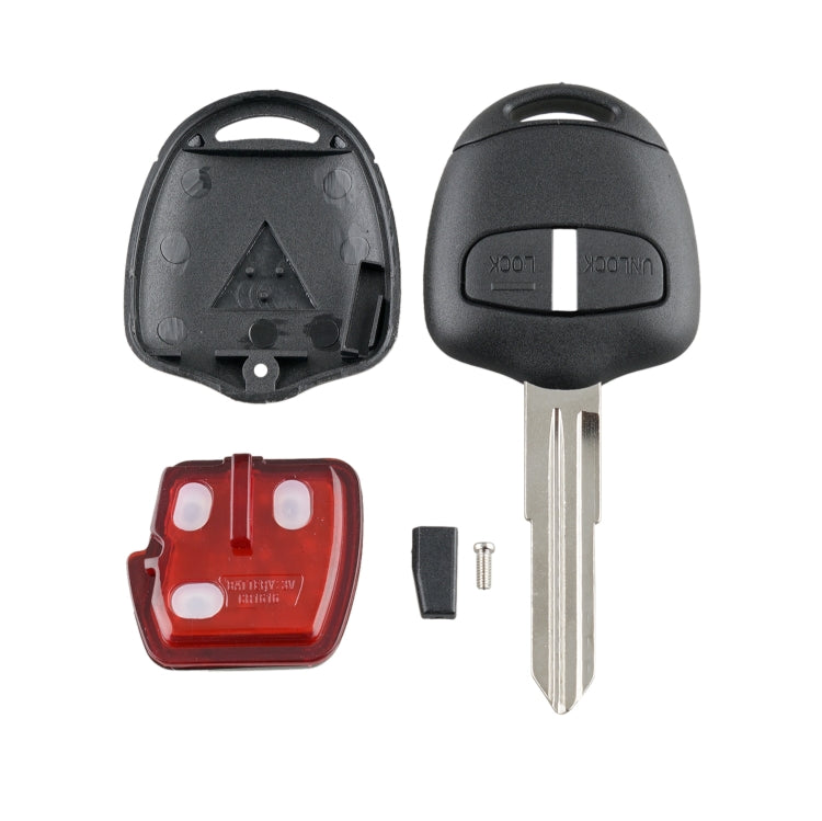 For MITSUBISHI 2 Buttons Intelligent Remote Control Car Key with 46 Chip & Battery & Left Slot, Frequency: 433MHz - Remote Car Key by PMC TechLife | Online Shopping South Africa | PMC TechLife