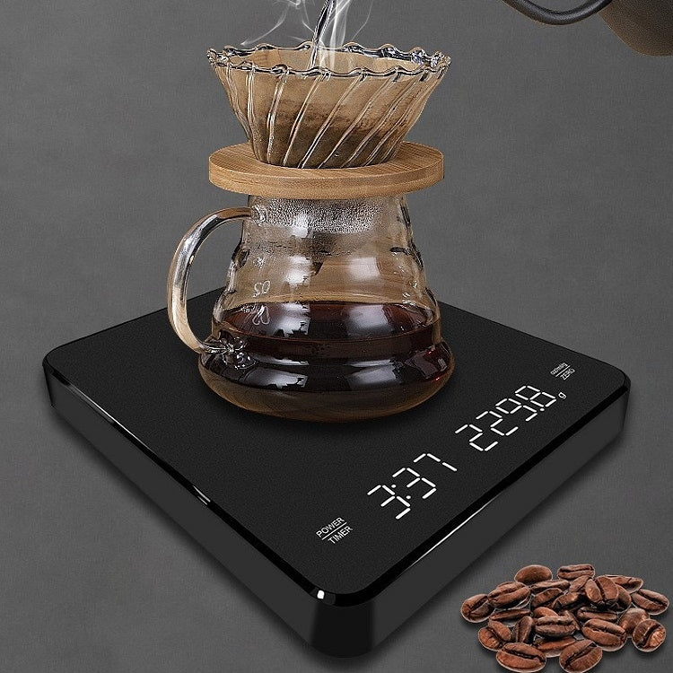 Household LED Electronic Coffee Scale, Specification: Black - Hanging Scales by PMC TechLife | Online Shopping South Africa | PMC TechLife