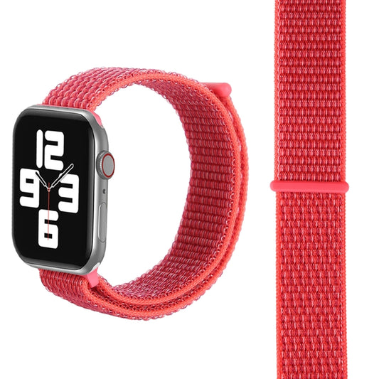 For Apple Watch 46mm / 49mm / 45mm / 44mm Simple Fashion Nylon Watch Band with Magic Stick(Rose Red) - Watch Bands by PMC Jewellery | Online Shopping South Africa | PMC Jewellery | Buy Now Pay Later Mobicred