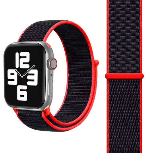 For Apple Watch 46mm / 49mm / 45mm / 44mm Simple Fashion Nylon Watch Band with Magic Stick(Red) - Watch Bands by PMC Jewellery | Online Shopping South Africa | PMC Jewellery | Buy Now Pay Later Mobicred