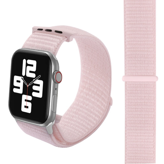 For Apple Watch 46mm / 49mm / 45mm / 44mm Simple Fashion Nylon Watch Band with Magic Stick(Pearl White) - Watch Bands by PMC Jewellery | Online Shopping South Africa | PMC Jewellery | Buy Now Pay Later Mobicred