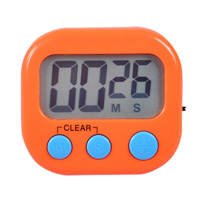 Digital Kitchen Timer Electronic Alarm Magnetic Backing with LCD Display for Cooking Baking Sports Games Office(Orange) - Digital Countdown by PMC Jewellery | Online Shopping South Africa | PMC Jewellery | Buy Now Pay Later Mobicred