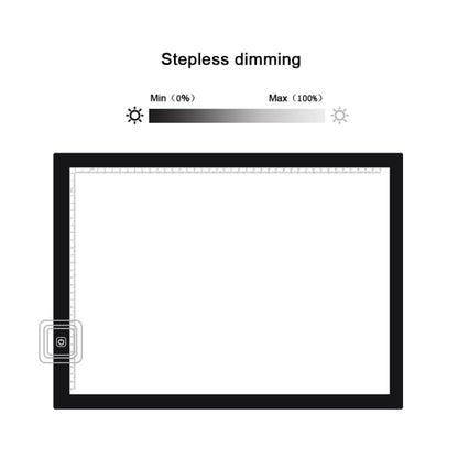 8W 5V LED USB Three Level of Brightness Dimmable A3 Acrylic Scale Copy Boards Anime Sketch Drawing Sketchpad with USB Cable & Power Adapter -  by PMC Jewellery | Online Shopping South Africa | PMC Jewellery | Buy Now Pay Later Mobicred