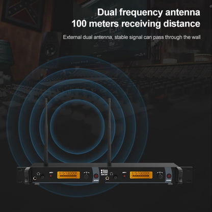 XTUGA IEM1200 Wireless Transmitter 2 Bodypack Stage Singer In-Ear Monitor System(US Plug) - Microphone by XTUGA | Online Shopping South Africa | PMC Jewellery | Buy Now Pay Later Mobicred