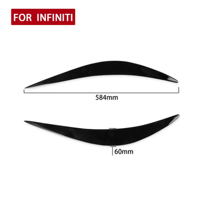 Car ABS Light Eyebrow For Infiniti Q50 2014-2019 - Lamp Decoration by PMC Jewellery | Online Shopping South Africa | PMC Jewellery | Buy Now Pay Later Mobicred