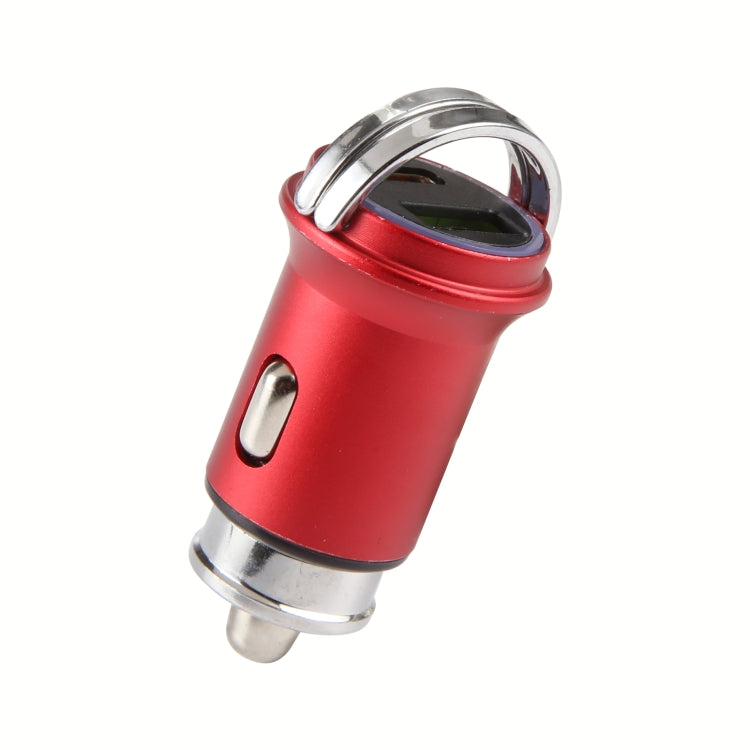 AR-CA08 12W 2A USB-C / Type-C + USB Ports Car Charger (Red) - Car Charger by PMC Jewellery | Online Shopping South Africa | PMC Jewellery | Buy Now Pay Later Mobicred