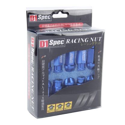 20 in 1 D1 Spec P1.5 M12x1.25 Racing Wheel Nut, Length: 40mm (Blue) - Nuts & Bolts by PMC Jewellery | Online Shopping South Africa | PMC Jewellery | Buy Now Pay Later Mobicred