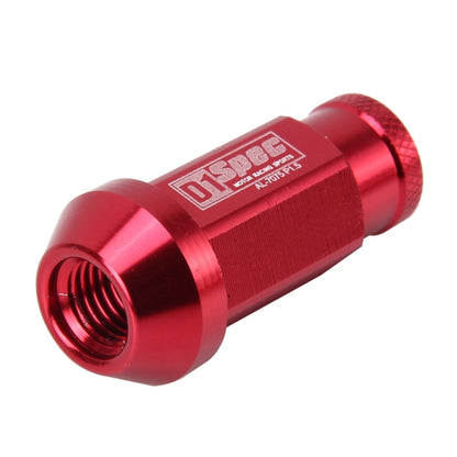 20 in 1 D1 Spec P1.5 M12x1.25 Racing Wheel Nut, Length: 40mm (Red) - Nuts & Bolts by PMC Jewellery | Online Shopping South Africa | PMC Jewellery | Buy Now Pay Later Mobicred