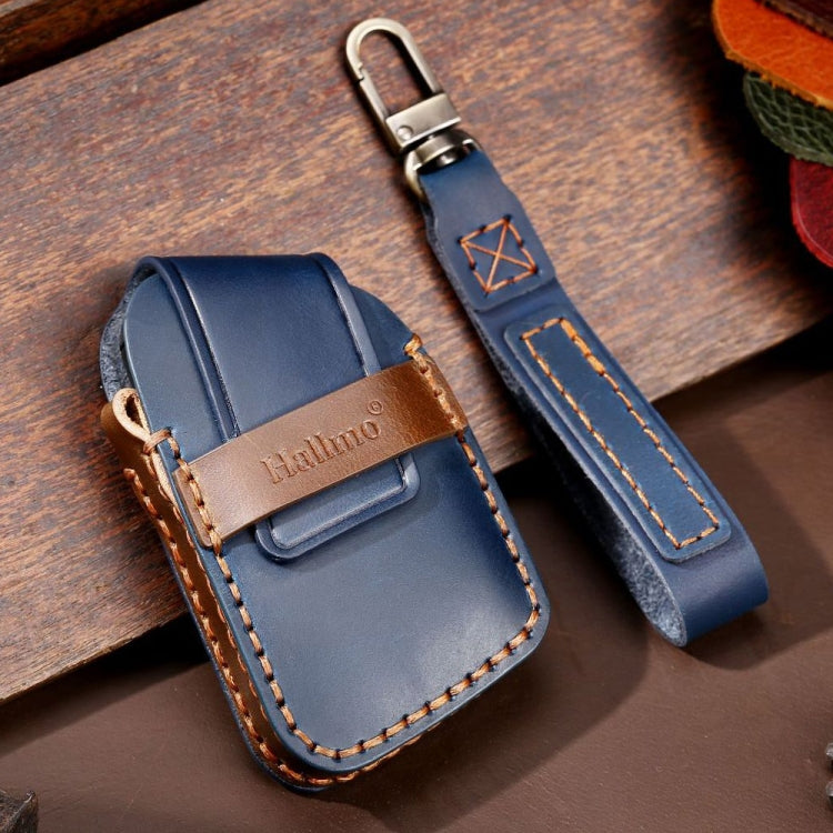 For Cadillac / CT5 / CT6 / XT6 C088 Car Key Leather Protective Case (Blue) - Car Key Cases by PMC Jewellery | Online Shopping South Africa | PMC Jewellery | Buy Now Pay Later Mobicred