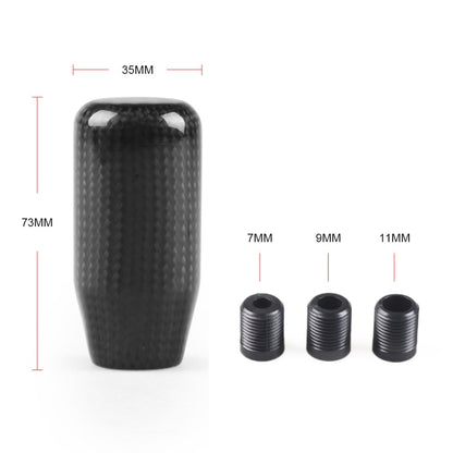 Universal Car Real Carbon Fiber Gear Head (Black) - Shift Knob by PMC Jewellery | Online Shopping South Africa | PMC Jewellery | Buy Now Pay Later Mobicred