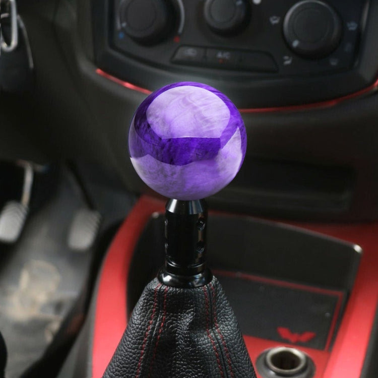 Car Modified Marble Star Gear Head Shifter Cover with Adapter (Purple) - Shift Knob by PMC Jewellery | Online Shopping South Africa | PMC Jewellery | Buy Now Pay Later Mobicred