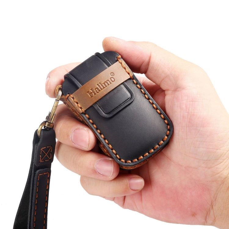 For Kia K4 Hallmo Car Cowhide Leather Key Protective Cover Key Case(Blue) - free shipping - PMC TechLife - Order now!