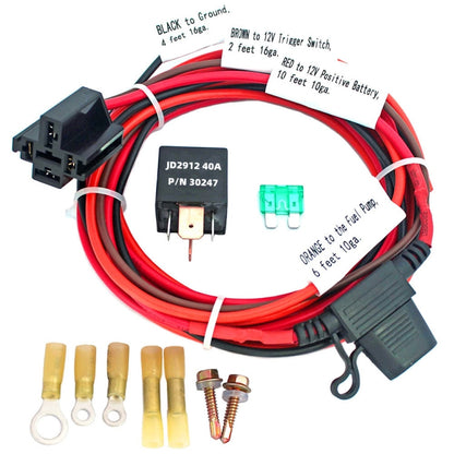 Universal 12V Electric Fuel Pump Relay Kit - DIY Cables by PMC Jewellery | Online Shopping South Africa | PMC Jewellery | Buy Now Pay Later Mobicred