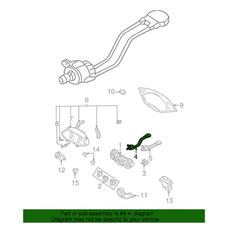 For Ford Focus Car Air Conditoning Heated Control Switch with Cables 2M5Z-19C733-AB 2M5Z19C733 - Air Conditioning System by PMC Jewellery | Online Shopping South Africa | PMC Jewellery | Buy Now Pay Later Mobicred