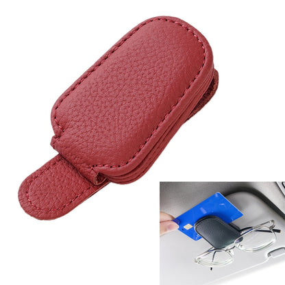 Car Sun Visor Glasses Clip Multi-functional Card Storage Bracket (Red) - Sunglasses & Glasses Clips by PMC Jewellery | Online Shopping South Africa | PMC Jewellery | Buy Now Pay Later Mobicred