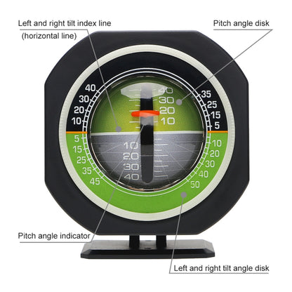 PDY-5 Car Inclinometer Level Meter Car Decoration with LED Light - Clocks & Car Meters by PMC Jewellery | Online Shopping South Africa | PMC Jewellery | Buy Now Pay Later Mobicred