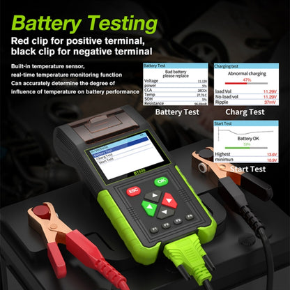 JDiag BT500 12-24V Car Battery Intelligent Analyzer Diagnostic Instrument with Printer - Electronic Test by PMC Jewellery | Online Shopping South Africa | PMC Jewellery | Buy Now Pay Later Mobicred