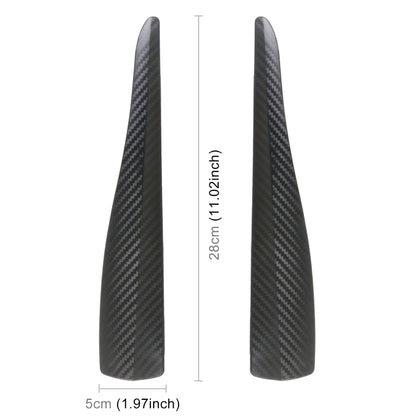 1 Pair Car Carbon Fiber Silicone Bumper Strip, Style: Short (Black) - Anti Collision Sticker by PMC Jewellery | Online Shopping South Africa | PMC Jewellery | Buy Now Pay Later Mobicred