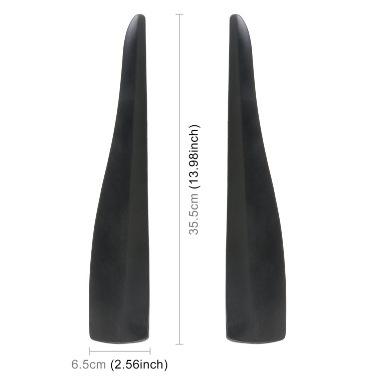 1 Pair Car Solid Color Silicone Bumper Strip, Style: Long (Black) - Anti Collision Sticker by PMC TechLife | Online Shopping South Africa | PMC TechLife | Buy Now Pay Later Mobicred