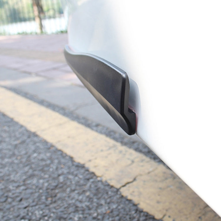 1 Pair Car Solid Color Silicone Bumper Strip, Style: Long (Black) - Anti Collision Sticker by PMC TechLife | Online Shopping South Africa | PMC TechLife | Buy Now Pay Later Mobicred