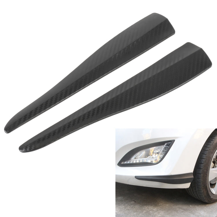 1 Pair Car Carbon Fiber Silicone Bumper Strip, Style: Long (Black) - Anti Collision Sticker by PMC Jewellery | Online Shopping South Africa | PMC Jewellery | Buy Now Pay Later Mobicred