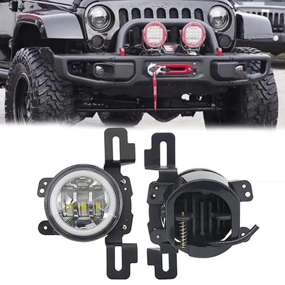 For Jeep Wrangler JK 2007-2017 Car Front Bumper Fog Light Mounting Bracket - Car Light Accessories by PMC Jewellery | Online Shopping South Africa | PMC Jewellery | Buy Now Pay Later Mobicred