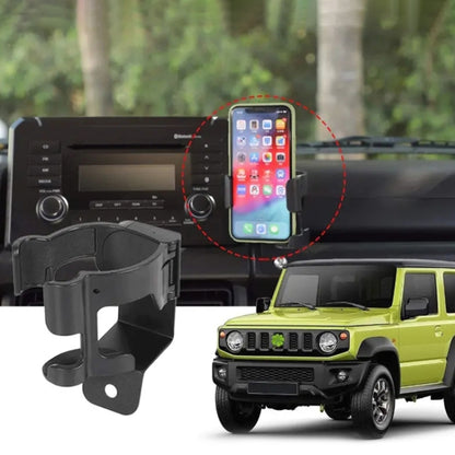 For Suzuki Jimny 2019-2020 Car Mobile Phone Holder Multifunctional Water Cup Holder - Car Drink Holders by PMC Jewellery | Online Shopping South Africa | PMC Jewellery | Buy Now Pay Later Mobicred