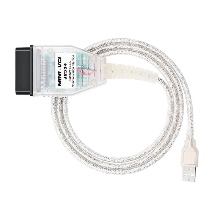 USB to OBD2 16 Pin MINI VCI FT232RL Single Diagnostic Cable for Toyota TIS Techstream - Cables & Connectors by PMC Jewellery | Online Shopping South Africa | PMC Jewellery | Buy Now Pay Later Mobicred