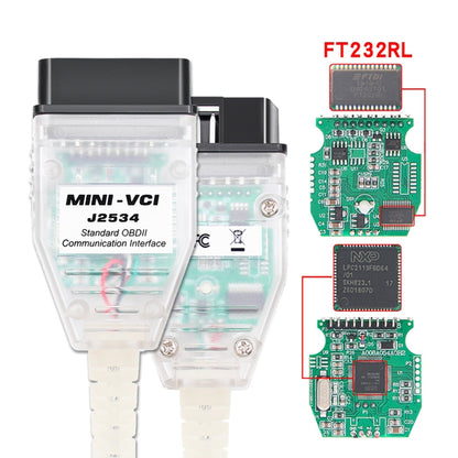 USB to OBD2 16 Pin MINI VCI FT232RL Single Diagnostic Cable for Toyota TIS Techstream - Cables & Connectors by PMC Jewellery | Online Shopping South Africa | PMC Jewellery | Buy Now Pay Later Mobicred