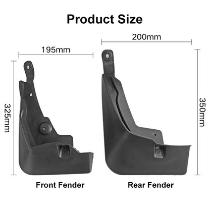 For Toyota RAV4 2019 4pcs/Set Car Auto Soft Plastic Splash Flaps Fender Guard - Mudguards by PMC Jewellery | Online Shopping South Africa | PMC Jewellery | Buy Now Pay Later Mobicred