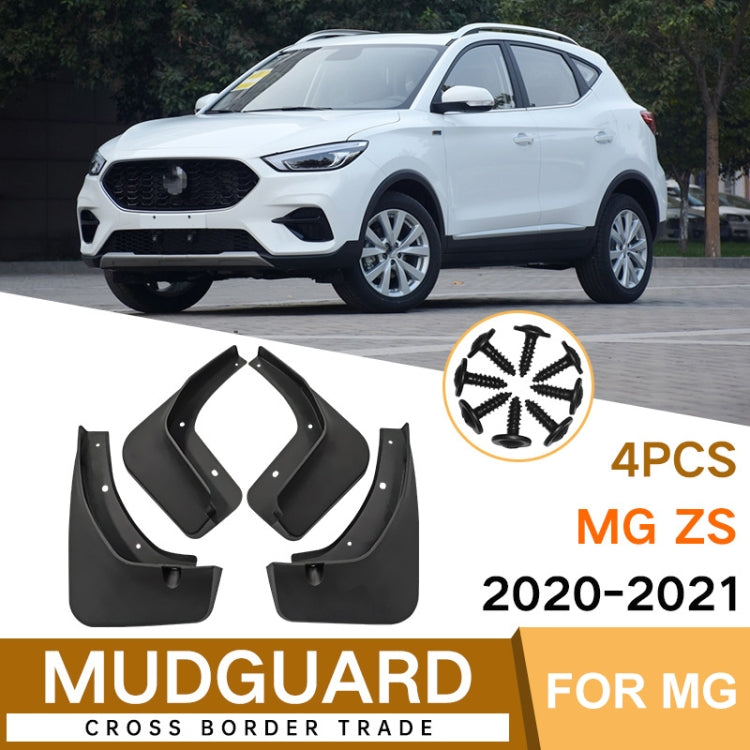 For MG ZS 2020-2021 4pcs/Set Car Auto Soft Plastic Splash Flaps Fender Guard - Mudguards by PMC Jewellery | Online Shopping South Africa | PMC Jewellery | Buy Now Pay Later Mobicred