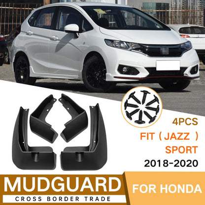 For Honda Fit Jazz Sport 2018-2020 4pcs/Set Car Auto Soft Plastic Splash Flaps Fender Guard - Mudguards by PMC Jewellery | Online Shopping South Africa | PMC Jewellery | Buy Now Pay Later Mobicred