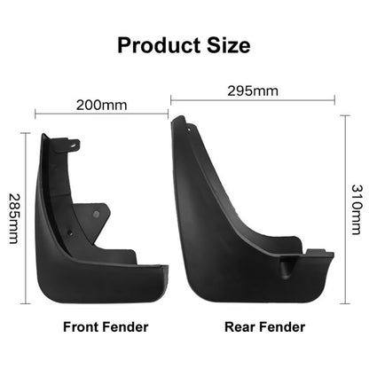 For Mazda CX-3 2015-2021 4pcs/Set Car Auto Soft Plastic Splash Flaps Fender Guard - Mudguards by PMC Jewellery | Online Shopping South Africa | PMC Jewellery | Buy Now Pay Later Mobicred