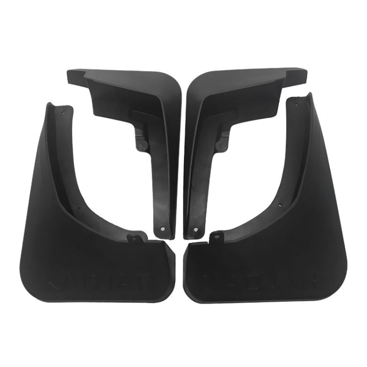 For Renault Kadjar 2016-2019 4pcs/Set Car Auto Soft Plastic Splash Flaps Fender Guard - Mudguards by PMC Jewellery | Online Shopping South Africa | PMC Jewellery | Buy Now Pay Later Mobicred