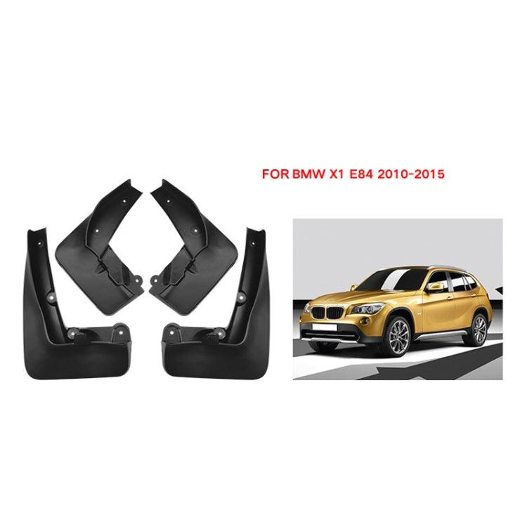 For BMW X1 E84 2010-2015 4pcs/Set Car Auto Soft Plastic Splash Flaps Fender Guard - Mudguards by PMC Jewellery | Online Shopping South Africa | PMC Jewellery | Buy Now Pay Later Mobicred