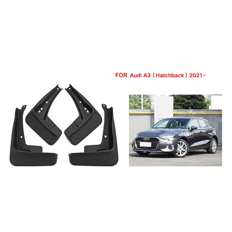 For Audi A3 Hatchback 2021 4pcs/Set Car Auto Soft Plastic Splash Flaps Fender Guard - Mudguards by PMC Jewellery | Online Shopping South Africa | PMC Jewellery | Buy Now Pay Later Mobicred