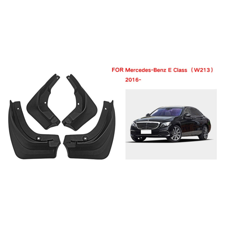 For Mercedes-Benz E-class 2016 4pcs/Set Car Auto Soft Plastic Splash Flaps Fender Guard - Mudguards by PMC Jewellery | Online Shopping South Africa | PMC Jewellery | Buy Now Pay Later Mobicred