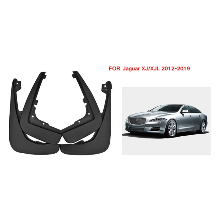 For Jaguar XJ / XJL 2012-2019 4pcs/Set Car Auto Soft Plastic Splash Flaps Fender Guard - Mudguards by PMC Jewellery | Online Shopping South Africa | PMC Jewellery | Buy Now Pay Later Mobicred