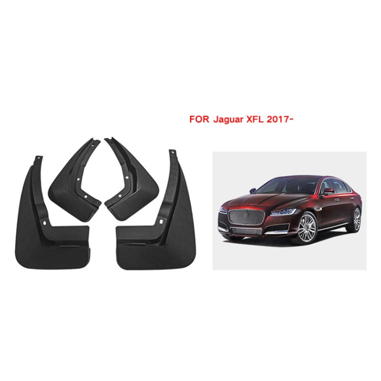 For Jaguar XFL 2016 4pcs/Set Car Auto Soft Plastic Splash Flaps Fender Guard - Mudguards by PMC Jewellery | Online Shopping South Africa | PMC Jewellery | Buy Now Pay Later Mobicred