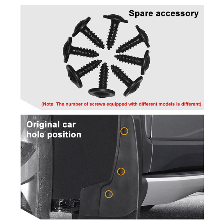 For Volkswagen Caddy 2005 4pcs/Set Car Auto Soft Plastic Splash Flaps Fender Guard - Mudguards by PMC TechLife | Online Shopping South Africa | PMC TechLife | Buy Now Pay Later Mobicred