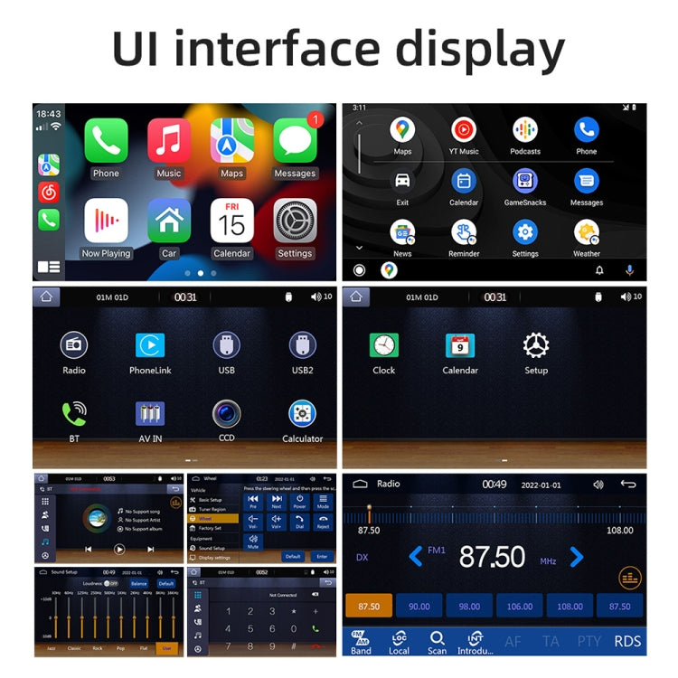 158W 5 inch Allwinner Melis F133 Car MP5 Player, Support CarPlay / BT / USB / FM - Car MP3 & MP4 & MP5 by PMC TechLife | Online Shopping South Africa | PMC TechLife | Buy Now Pay Later Mobicred