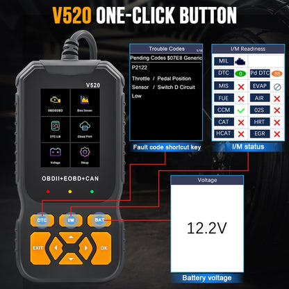 Handheld Portable Car Engine Fault Diagnostic Tool - Electronic Test by PMC Jewellery | Online Shopping South Africa | PMC Jewellery | Buy Now Pay Later Mobicred