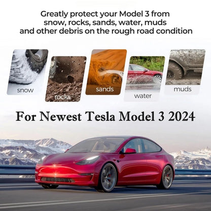 For Tesla Model 3 4 ppcs / Set Car Fenders Mud Flap Modification Accessories - Mudguards by PMC Jewellery | Online Shopping South Africa | PMC Jewellery | Buy Now Pay Later Mobicred