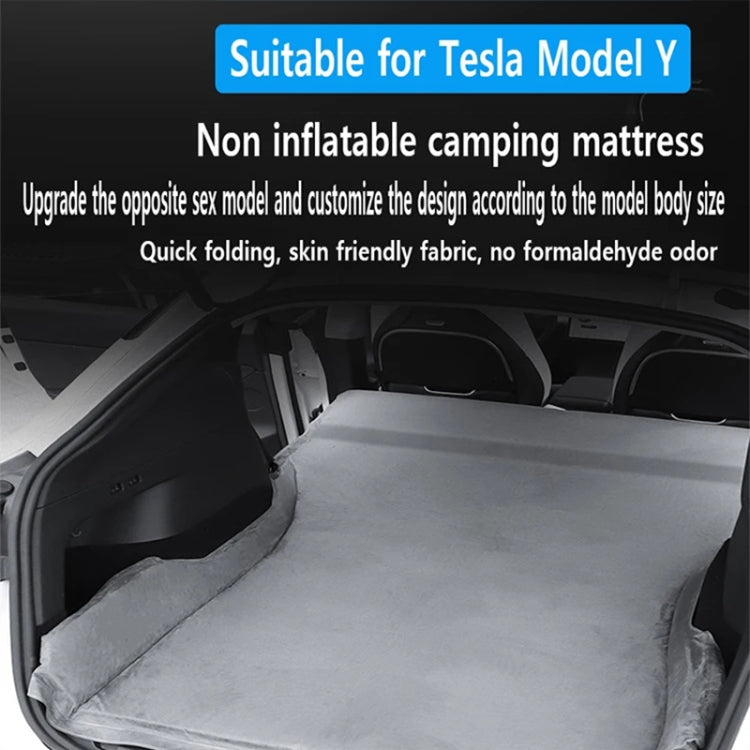 For Tesla Model Y / 3 Car Suede Air-free Mattress - Seat Accessories by PMC Jewellery | Online Shopping South Africa | PMC Jewellery | Buy Now Pay Later Mobicred