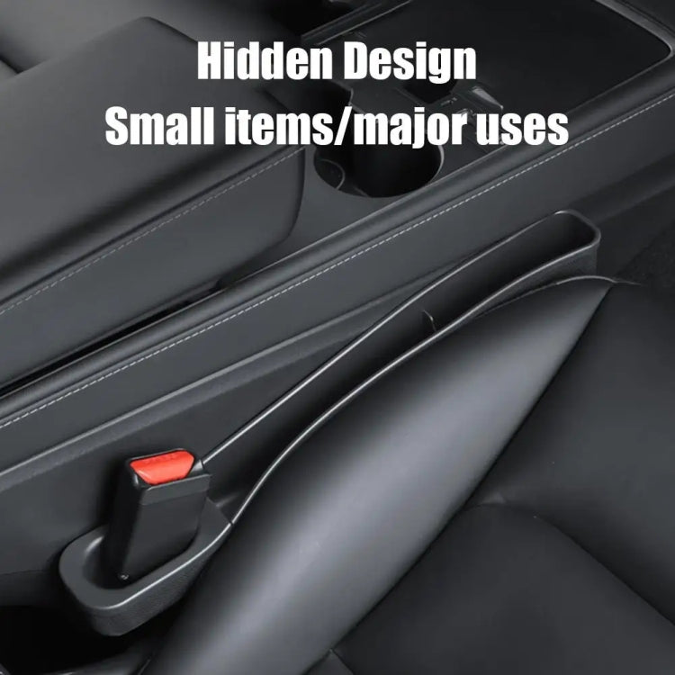 For Tesla Model 3 / Y 2pcs / Set Car Seat Gap Storage Box (Black) - Stowing Tidying by PMC Jewellery | Online Shopping South Africa | PMC Jewellery | Buy Now Pay Later Mobicred