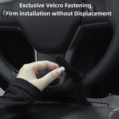 For Tesla Model 3 / Y Car Portable Folding Carbon Fiber Pattern Steering Wheel Table - Stowing Tidying by PMC Jewellery | Online Shopping South Africa | PMC Jewellery | Buy Now Pay Later Mobicred