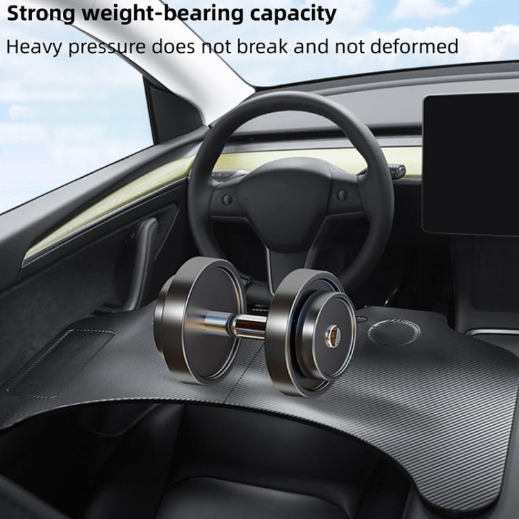 For Tesla Model 3 / Y Car Portable Folding Carbon Fiber Pattern Steering Wheel Table - Stowing Tidying by PMC Jewellery | Online Shopping South Africa | PMC Jewellery | Buy Now Pay Later Mobicred