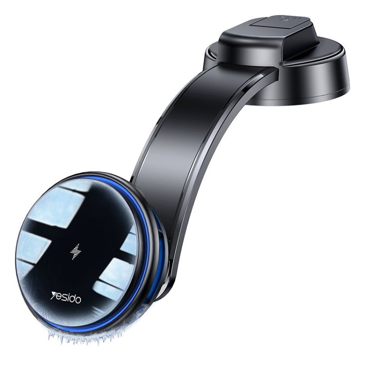 Yesido C311 Semiconductor Cooling 15W Magnetic Wireless Charging Car Holder (Black) - Wireless Charger Holders by Yesido | Online Shopping South Africa | PMC Jewellery | Buy Now Pay Later Mobicred