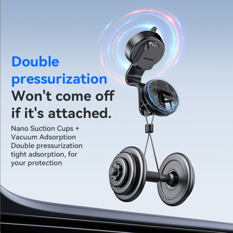 Yesido C311 Semiconductor Cooling 15W Magnetic Wireless Charging Car Holder (Black) - free shipping - PMC TechLife - Order now!